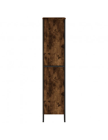 Libreria Rovere Fumo 80x31x137,5 cm in Truciolato