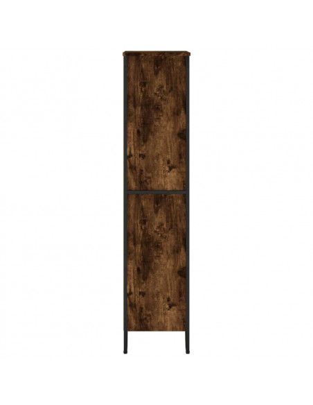 Libreria Rovere Fumo 80x31x137,5 cm in Truciolato