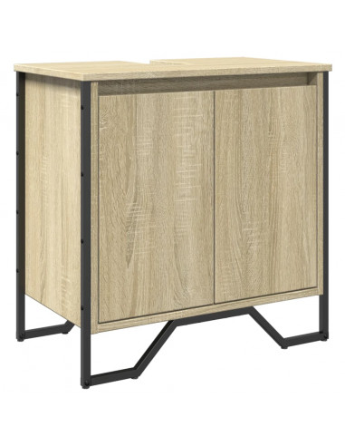 Mobile Lavabo Bagno Rovere Sonoma 60x35x60 cm in Truciolato