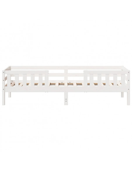 Giroletto Bianco 80x200 cm in Legno Massello di Pino