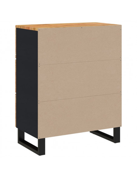 Credenza 60x33x75 cm in Legno Massello di Acacia