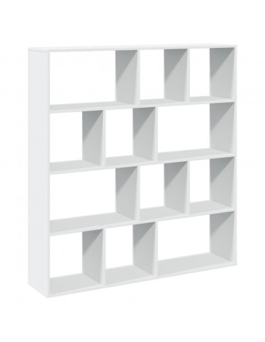 Libreria Bianca 132x29x141,5 cm in Legno Multistrato