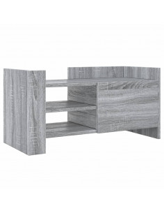 Mobile Porta TV Grigio Sonoma 80x35x40 cm in Legno Multistrato 2