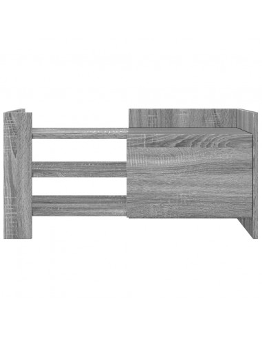 Mobile Porta TV Grigio Sonoma 80x35x40 cm in Legno Multistrato