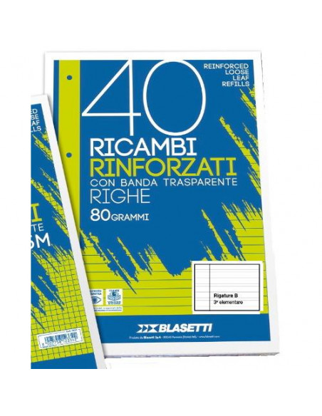 Fogli ad anelli Blasetti 2337 Rinforzati