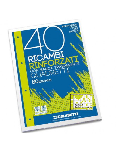 Fogli ad anelli Blasetti 2338 Rinforzati