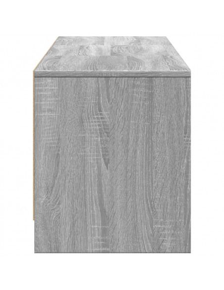 Mobile Porta TV con LED Grigio Sonoma 165x34x40cm in Truciolato