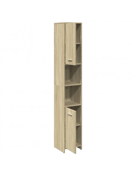 Mobile da Bagno Rovere Sonoma 30x30x183,5 cm Legno Multistrato
