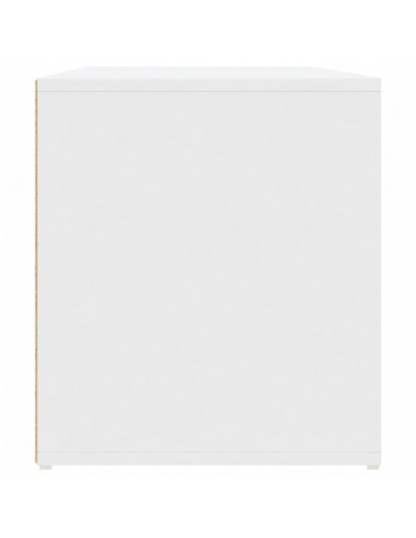 Mobile Angolare Bianco 200x40x45 cm in Truciolato