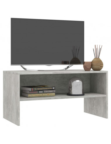 Mobile Porta TV Grigio Cemento 80x40x40 cm in Legno Multistrato