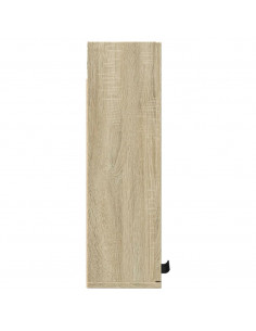 Mobile da Bagno a Parete Rovere Sonoma 32x20x67 cm 2