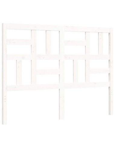 Giroletto con Testiera Bianco Double in Legno Massello