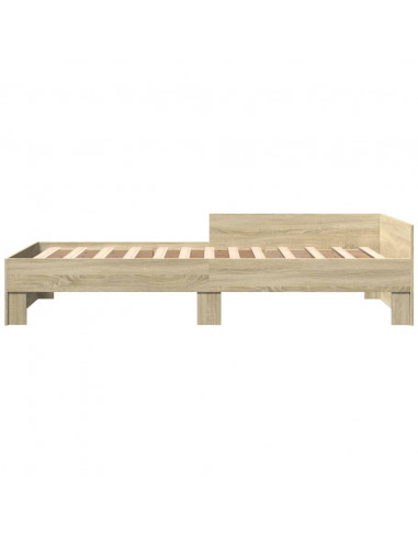 Giroletto senza Materasso Rovere Sonoma 90x200 cm in Truciolato