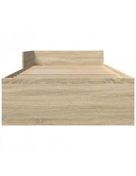 Giroletto senza Materasso Rovere Sonoma 90x200 cm in Truciolato