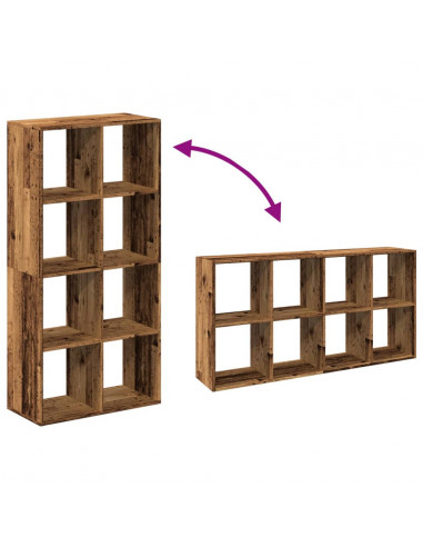 Libreria Divisorio Legno Antico 69,5x29x137,5 cm in Truciolato