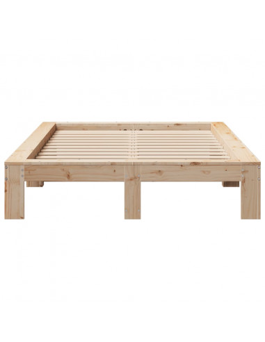 Letto senza Materasso 120x200 cm in Legno Massello di Pino