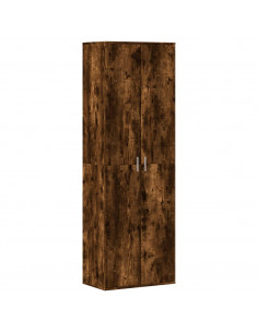 Credenza Rovere Fumo 60x35x180 cm in Legno Multistrato 2