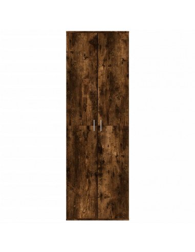 Credenza Rovere Fumo 60x35x180 cm in Legno Multistrato