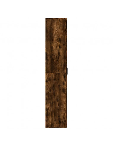 Credenza Rovere Fumo 60x35x180 cm in Legno Multistrato