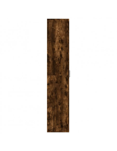 Credenza Rovere Fumo 60x35x180 cm in Legno Multistrato