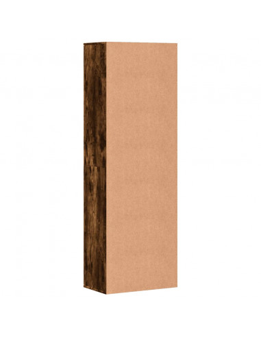 Credenza Rovere Fumo 60x35x180 cm in Legno Multistrato