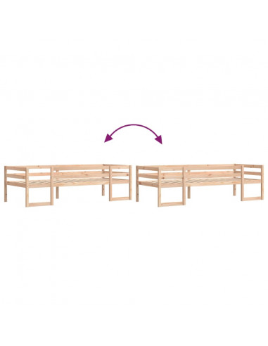 Giroletto per Bambini 90x190 cm in Legno Massello di Pino