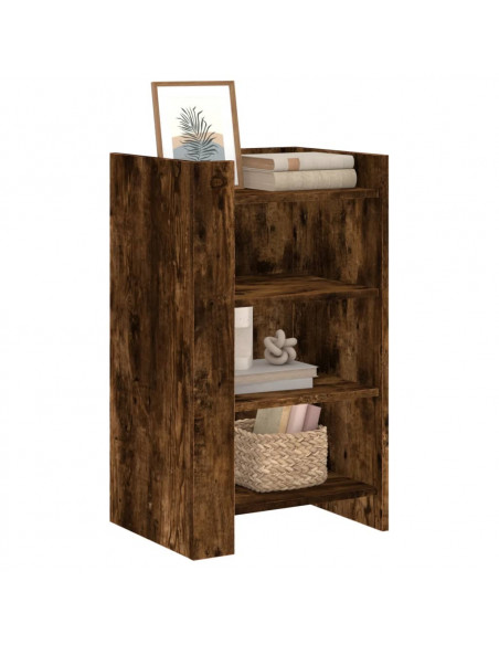 Credenza Rovere Fumo 45x35x75 cm in Legno Multistrato