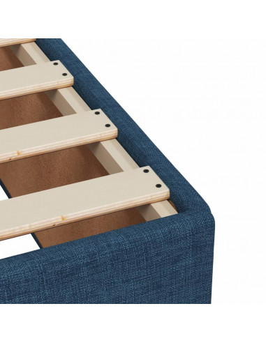 Giroletto a Molle con Materasso Blu 180x200 cm in Tessuto