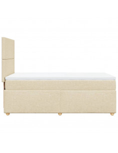 Giroletto a Molle con Materasso Crema 80x200 cm inTessuto 2