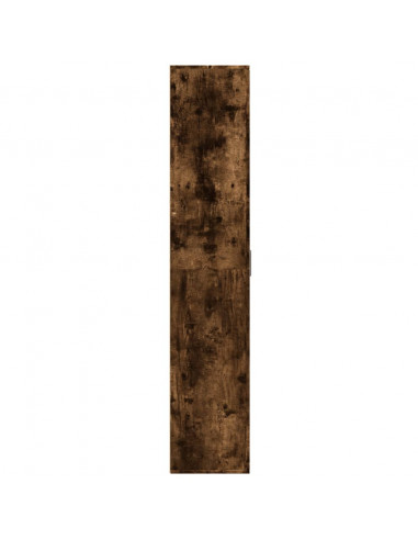 Credenza Rovere Fumo 80x35x180 cm in Legno Multistrato