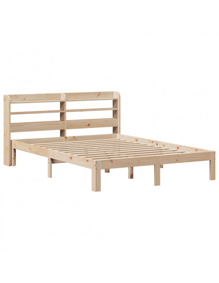 Giroletto con Testiera 150x200 cm in Legno Massello di Pino