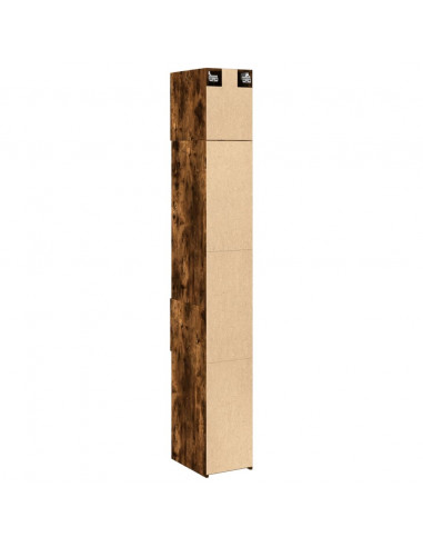 Mobile Sottile Rovere Fumo 30x42,5x225 cm in Truciolato