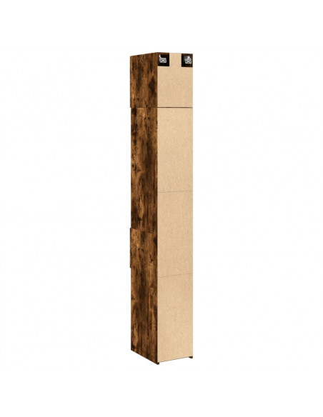 Mobile Sottile Rovere Fumo 30x42,5x225 cm in Truciolato