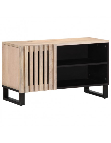 Mobile Porta TV 80x34x46 cm in Legno Massello di Mango