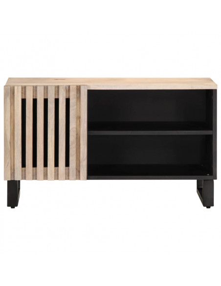 Mobile Porta TV 80x34x46 cm in Legno Massello di Mango