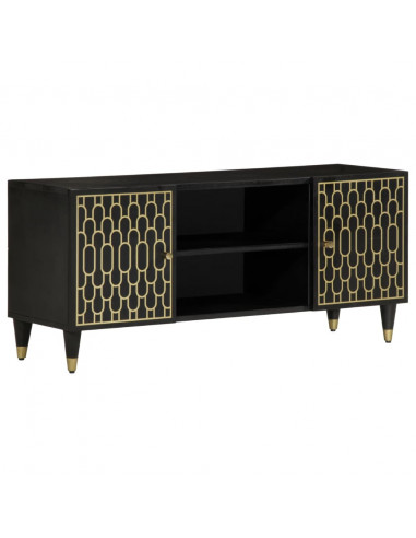 Mobile Porta TV 105x33x46cm in Legno Massello di Mango