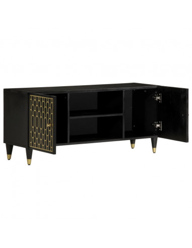 Mobile Porta TV 105x33x46cm in Legno Massello di Mango