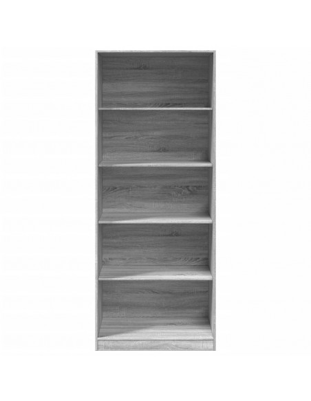 Armadio Grigio Sonoma 80x50x200 cm in Legno Multistrato