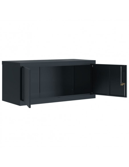 Armadio Classificatore Antracite 90x40x40 cm in Acciaio