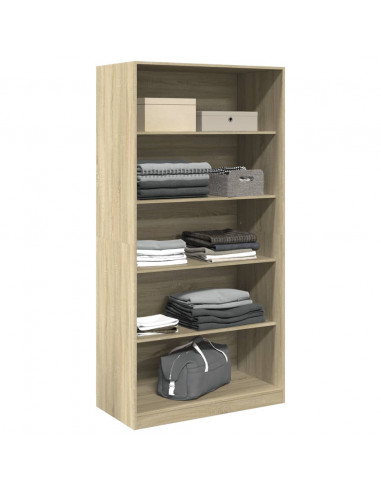 Armadio Rovere Sonoma 100x50x200 cm in Legno Multistrato