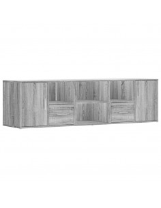 Mobile Angolare Grigio Sonoma 160x40x45 cm in Truciolato 2