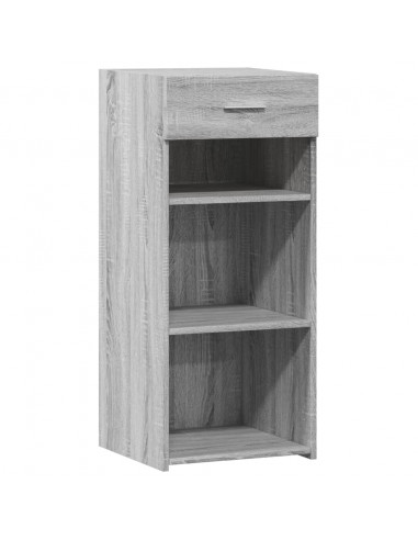 Credenza Grigio Sonoma 40x42,5x93 cm in Legno Multistrato