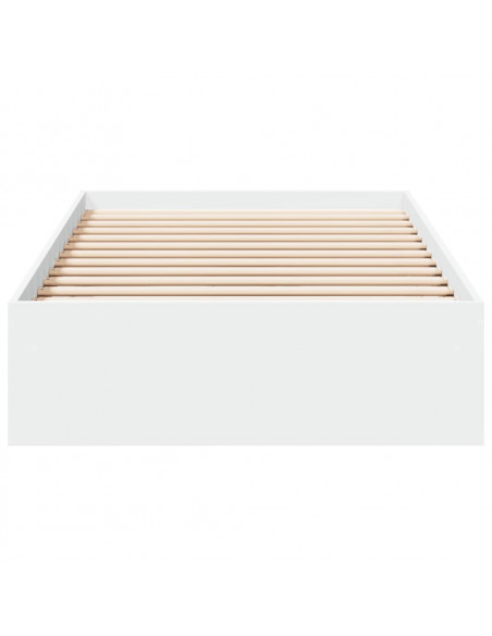 Giroletto con Cassetti Bianco 75x190 cm in Legno Multistrato