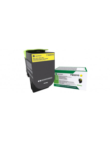 Lexmark 71B20Y0 cartuccia toner 1 pz Originale Giallo