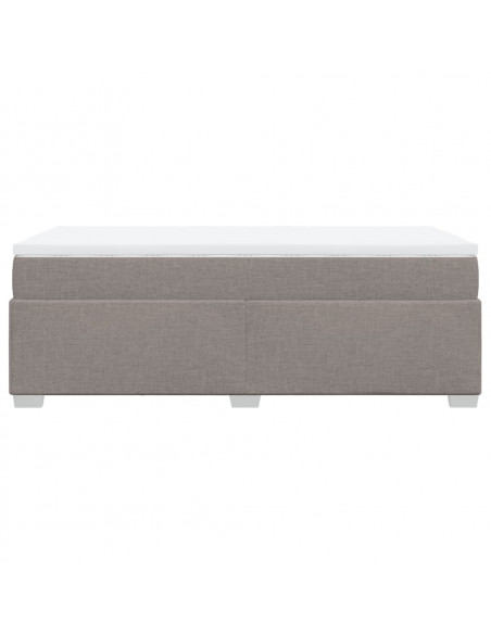 Giroletto a Molle con Materasso Tortora 90x190 cm in Tessuto