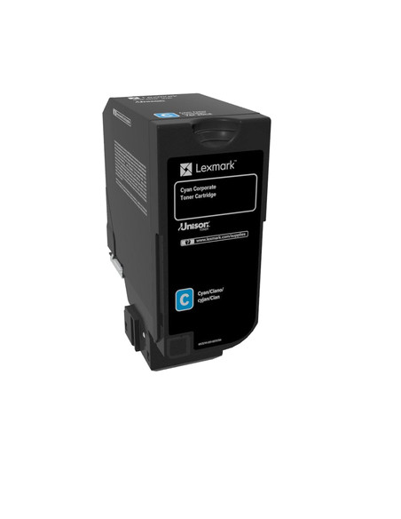Lexmark 74C20CE cartuccia toner 1 pz Originale Ciano