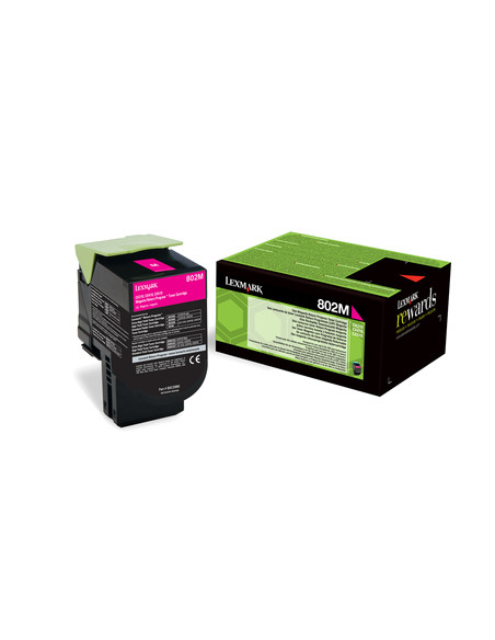 Lexmark 802M cartuccia toner 1 pz Originale Magenta