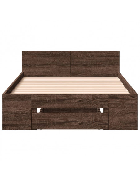 Giroletto Cassetto Rovere Marrone 90x200 cm Legno Multistrato