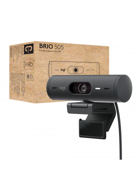 Logitech Brio 505 webcam 4 MP 1920 x 1080 Pixel USB Nero