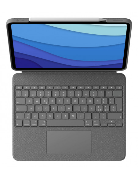 Logitech Combo Touch QWERTY Italiano Smart Connector Grigio